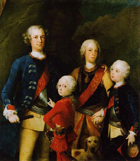 The sons of King Friedrich Wilhelm I, unknow artist
